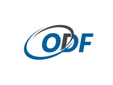 Logo tasarımı için ODF harfleri grafik alfabe tipografisi