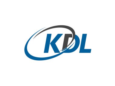 Logo tasarımı için KDL harfleri grafik alfabe tipografisi