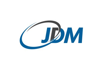 Logo tasarımı için JDM harfleri grafiksel alfabe tipografisi