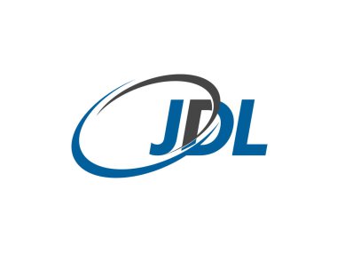 Logo tasarımı için JDL harfleri grafik alfabe tipografisi