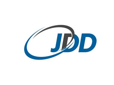 Logo tasarımı için JDD harfleri grafik alfabe tipografisi