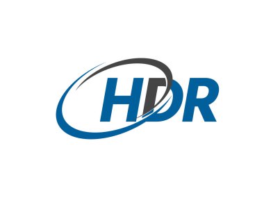 Logo tasarımı için HDR harfleri grafik alfabe tipografisi