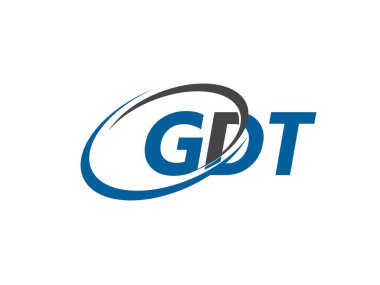 Logo tasarımı için GDT harfleri grafiksel alfabe tipografisi