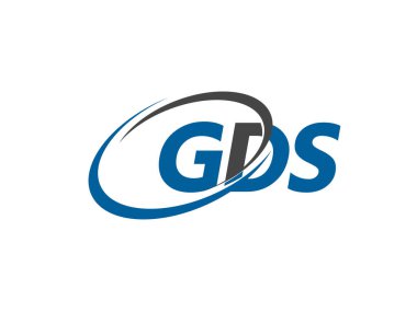Logo tasarımı için GDS harfleri grafiksel alfabe tipografisi
