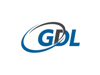 Logo tasarımı için GDL harfleri grafiksel alfabe tipografisi