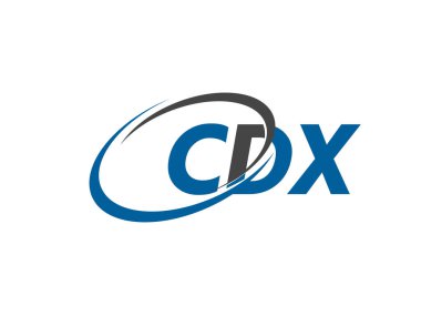 logo tasarımı için alfabe tipografisi, vektör illüstrasyonu, cdx harfleri