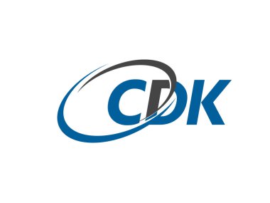 logo tasarımı için alfabe tipografisi, vektör illüstrasyonu, cdk harfleri