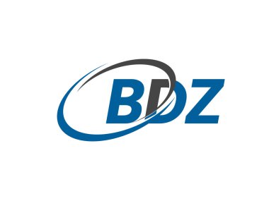 logo tasarımı için alfabe harfleri, vektör illüstrasyonu, bdz harfleri