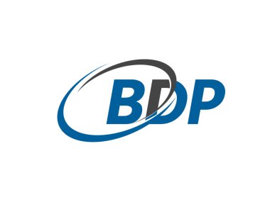 logo tasarımı için alfabe harfleri, vektör illüstrasyonu, bdp harfleri