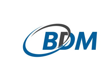 logo tasarımı için alfabe harfleri, vektör illüstrasyonu, bdm harfleri