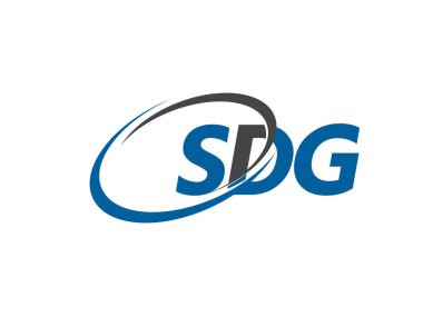 logo tasarımı, vektör illüstrasyonu, sdg harfleri