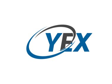 Vektör çizimi, yex harfli logo tasarımı