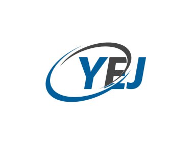 Vektör illüstrasyon, yej harfli logo tasarımı