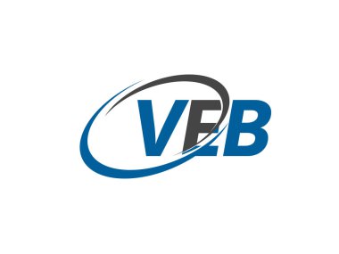 vektör illüstrasyonu, veb harfli logo tasarımı