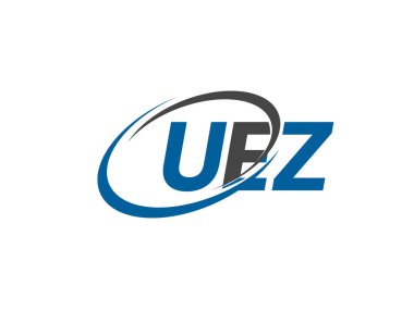 Vektör illüstrasyon, logo dizaynı uez harfli