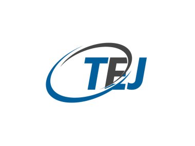 Vektör illüstrasyonu, tej harfli logo tasarımı