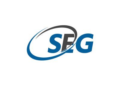 Vektör illüstrasyonu, Seg harfli logo tasarımı