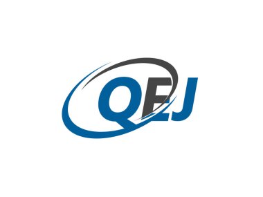 vektör çizimi, qej harfli logo tasarımı