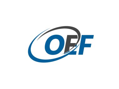OEF harfi yaratıcı modern zarif logo tasarımı 