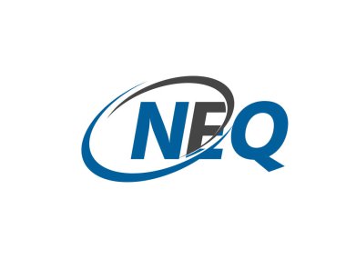 NEQ harfi yaratıcı modern zarif logo tasarımı 