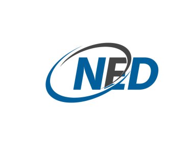 NED mektup yaratıcı modern zarif logo tasarımı 