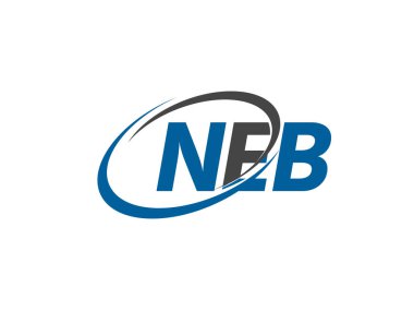 NEB harfi yaratıcı modern zarif logo tasarımı 