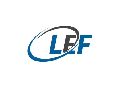 LEF mektubu modern zarif logo tasarımı 