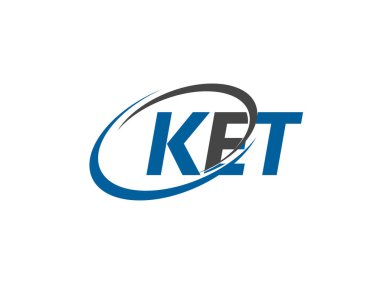 KET harfi yaratıcı modern zarif logo tasarımı 