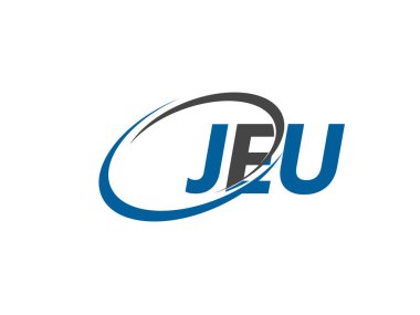 JEU mektup yaratıcı modern zarif logo tasarımı 