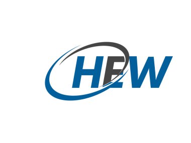 HEW mektup yaratıcı modern zarif logo tasarımı 