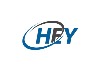 Hey mektup yaratıcı modern zarif logo tasarımı 