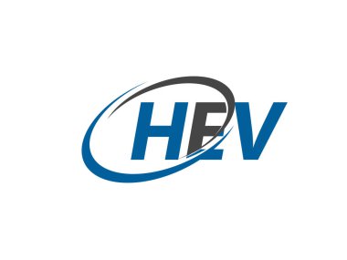 HEV harfi yaratıcı modern zarif logo tasarımı 