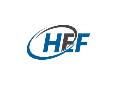HEF harfi yaratıcı modern zarif logo tasarımı 