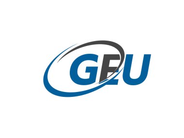 GEU mektup yaratıcı modern zarif logo tasarımı 