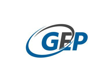 GEP harfi yaratıcı modern zarif logo tasarımı 