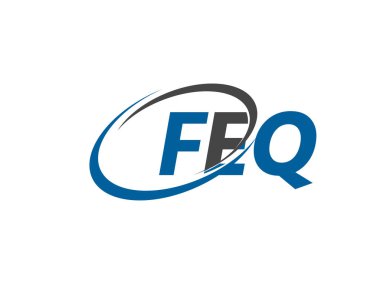FEQ mektup yaratıcı modern zarif logo tasarımı 