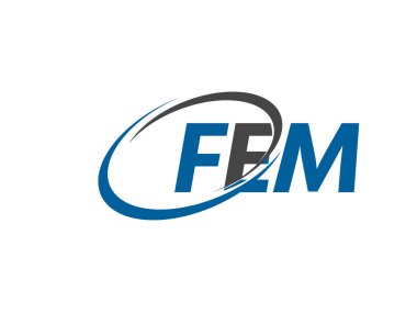 FEM mektup yaratıcı modern zarif logo tasarımı 