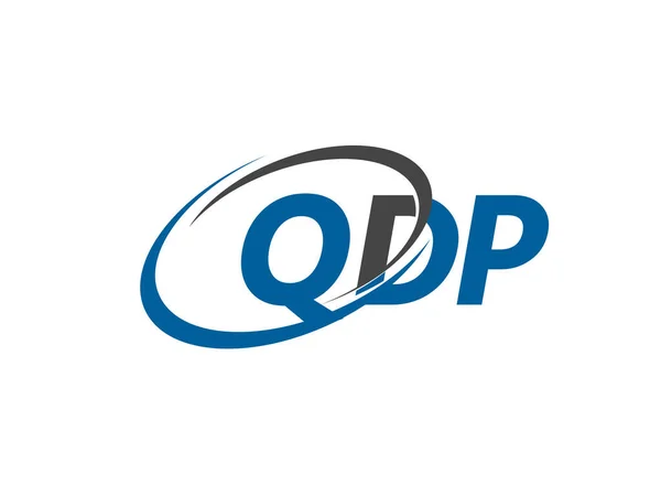 Τυπογραφία Γραφικών Γραμμάτων Qdp Για Σχεδιασμό Λογότυπου — Διανυσματικό Αρχείο