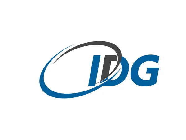 Idgの文字ロゴデザインのためのグラフィックアルファベットタイポグラフィ — ストックベクタ