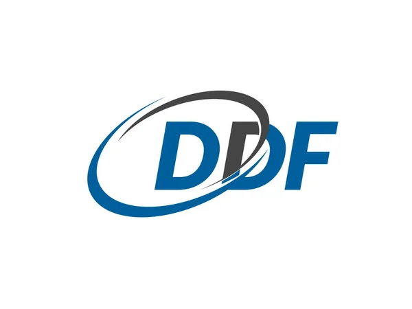 Τυπογραφία Αλφάβητου Για Σχεδιασμό Λογότυπων Διανυσματική Απεικόνιση Γράμματα Ddf — Διανυσματικό Αρχείο