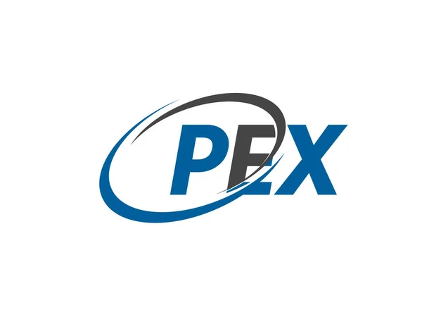 Illustration Vectorielle Logo Avec Lettres Pex — Image vectorielle