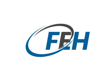 FEH mektup yaratıcı modern zarif logo tasarımı 