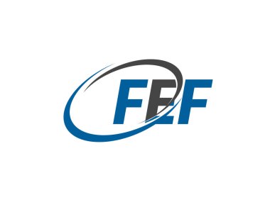 FEF mektubu modern zarif logo tasarımı 