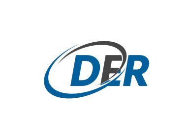 DER mektup yaratıcı modern zarif logo tasarımı 