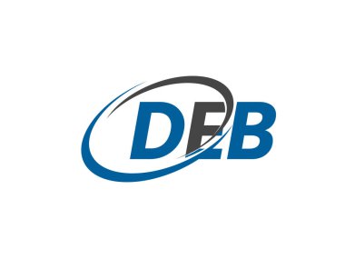 DEB harfi yaratıcı modern zarif logo tasarımı 