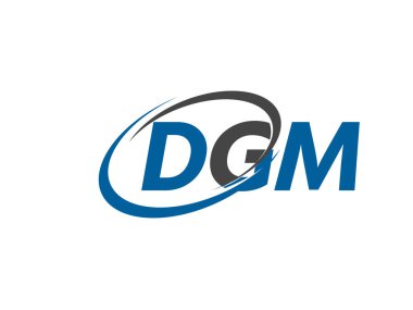 DGM logosu, tasarım, vektör illüstrasyonu