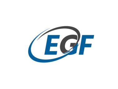 EGF logosu, tasarım, vektör illüstrasyonu
