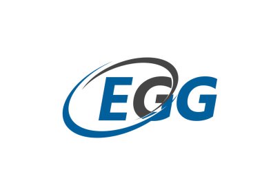 EGG logosu, tasarım, vektör illüstrasyonu
