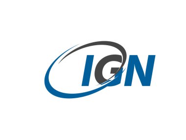 IGN logosu, tasarım, vektör illüstrasyonu