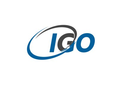 IGO logosu, tasarım, vektör illüstrasyonu